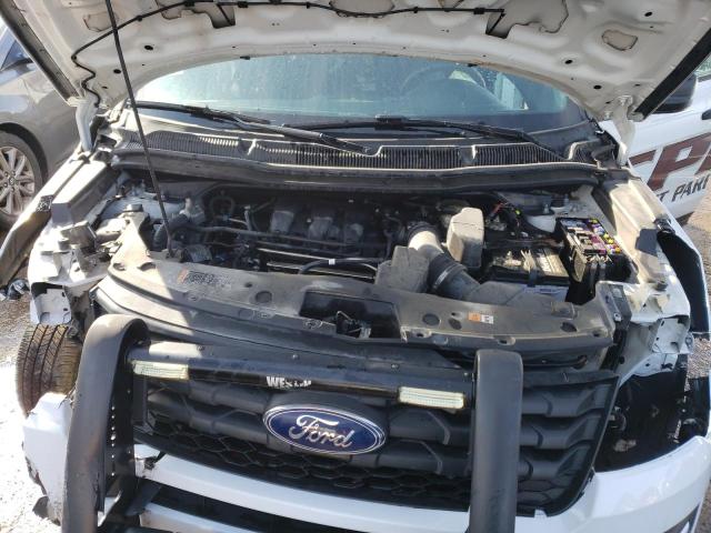 1FM5K8AR4JGA36998 - 2018 FORD EXPLORER POLICE INTERCEPTOR WHITE photo 11
