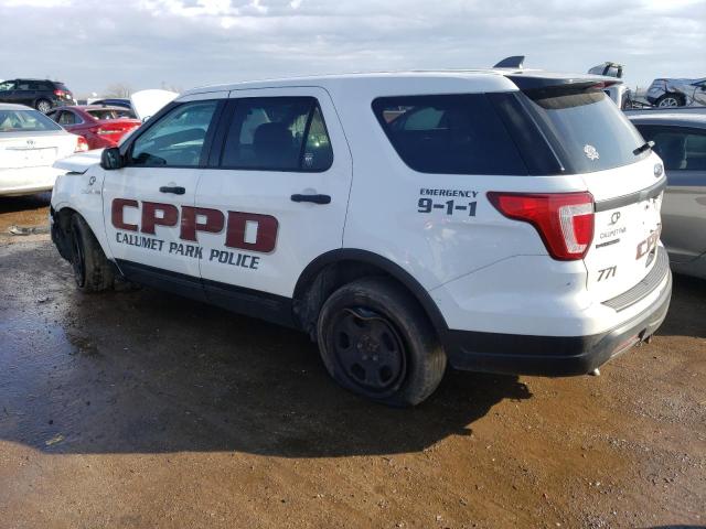 1FM5K8AR4JGA36998 - 2018 FORD EXPLORER POLICE INTERCEPTOR WHITE photo 2