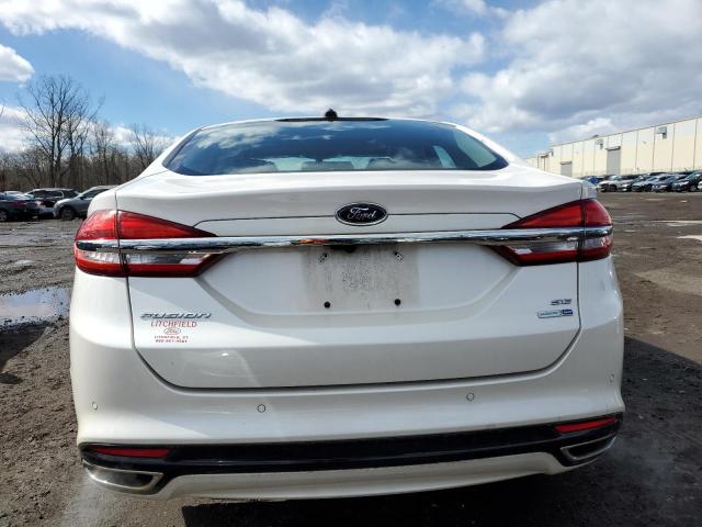 3FA6P0T94HR225944 - 2017 FORD FUSION SE WHITE photo 6