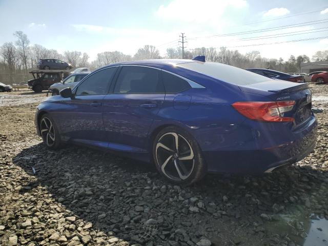 1HGCV1F30KA098421 - 2019 HONDA ACCORD SPORT BLUE photo 2