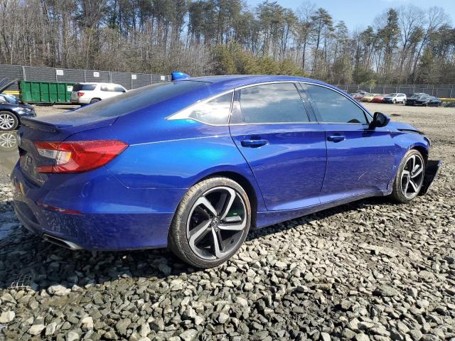 1HGCV1F30KA098421 - 2019 HONDA ACCORD SPORT BLUE photo 3