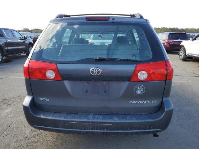 5TDZK23C78S130577 - 2008 TOYOTA SIENNA CE BLUE photo 6