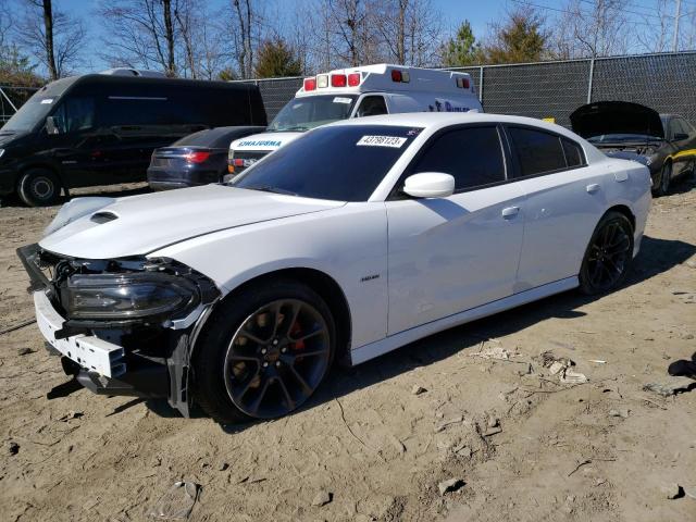 2C3CDXGJ8LH252270 - 2020 DODGE CHARGER SCAT PACK WHITE photo 1