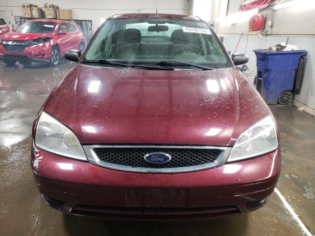 1FAFP34NX7W283243 - 2007 FORD FOCUS ZX4 BURGUNDY photo 5