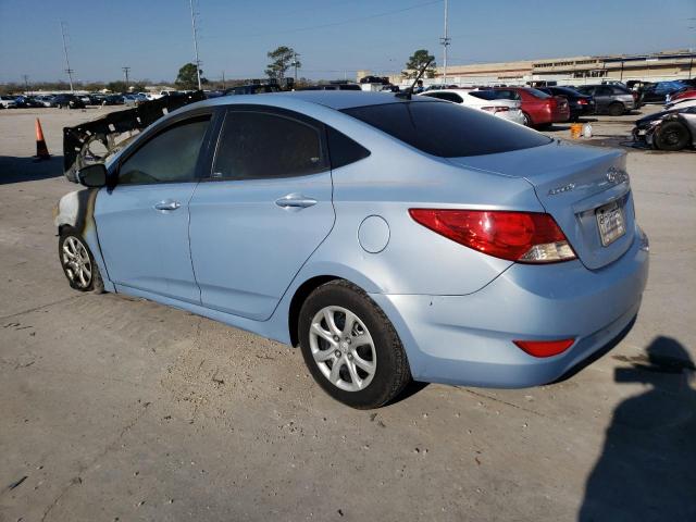 KMHCT4AE5EU716569 - 2014 HYUNDAI ACCENT GLS BLUE photo 2