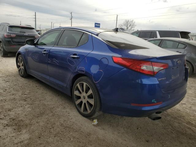 5XXGR4A60CG042394 - 2012 KIA OPTIMA SX BLUE photo 2