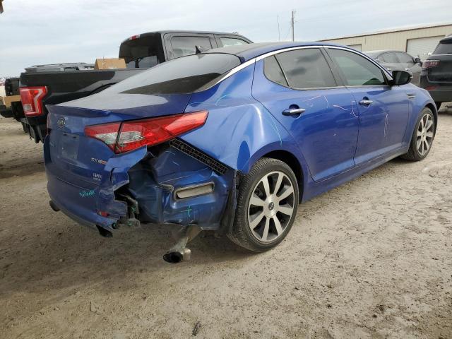 5XXGR4A60CG042394 - 2012 KIA OPTIMA SX BLUE photo 3