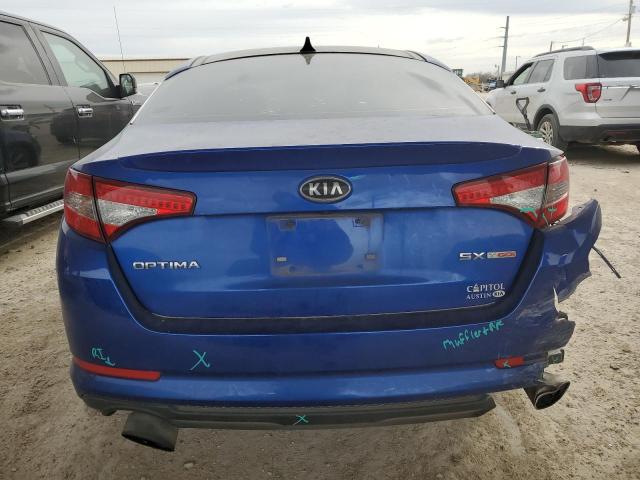 5XXGR4A60CG042394 - 2012 KIA OPTIMA SX BLUE photo 6