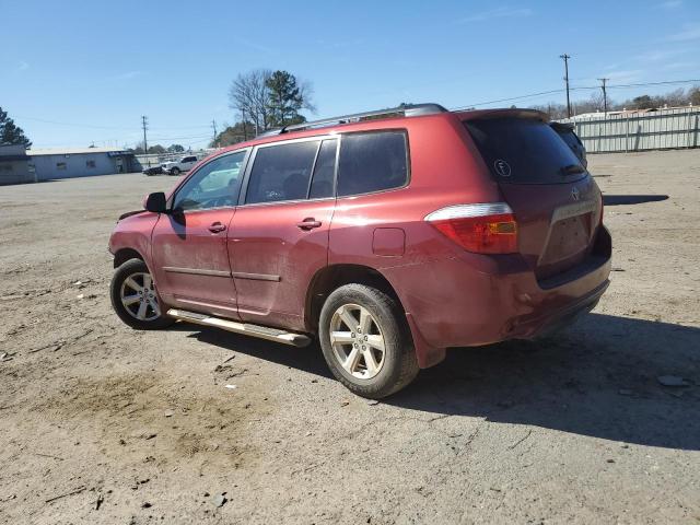 5TDKK3EH2AS022969 - 2010 TOYOTA HIGHLANDER SE RED photo 2