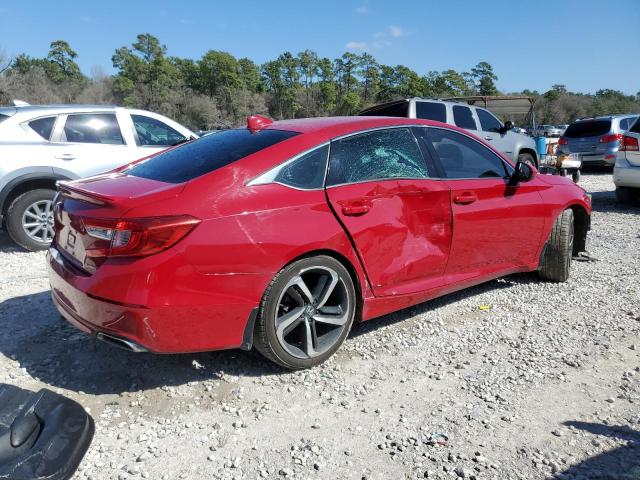 1HGCV1F30LA004152 - 2020 HONDA ACCORD SPORT RED photo 3