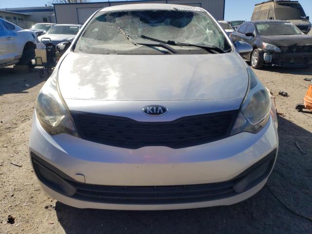 KNADM4A38D6301380 - 2013 KIA RIO LX SILVER photo 5