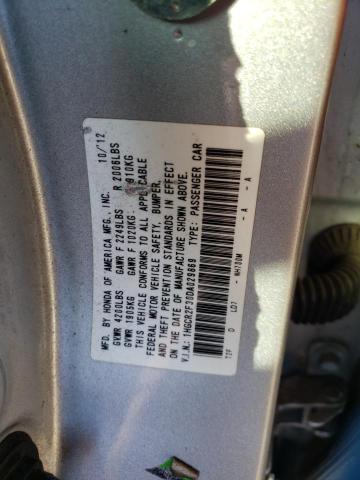 1HGCR2F30DA029869 - 2013 HONDA ACCORD LX SILVER photo 13