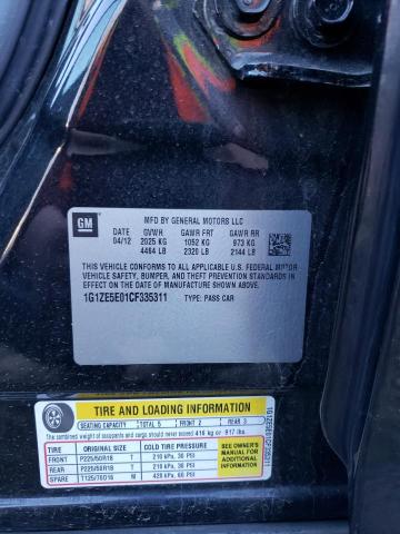 1G1ZE5E01CF335311 - 2012 CHEVROLET MALIBU LTZ Qara foto 12