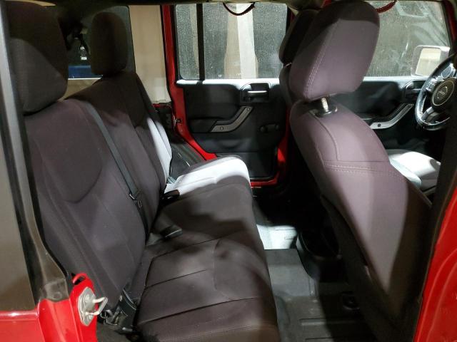 1C4BJWDG0EL157243 - 2014 JEEP WRANGLER U SPORT RED photo 11