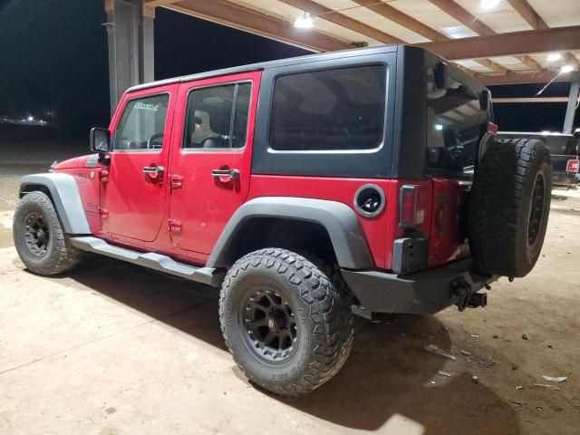 1C4BJWDG0EL157243 - 2014 JEEP WRANGLER U SPORT RED photo 2