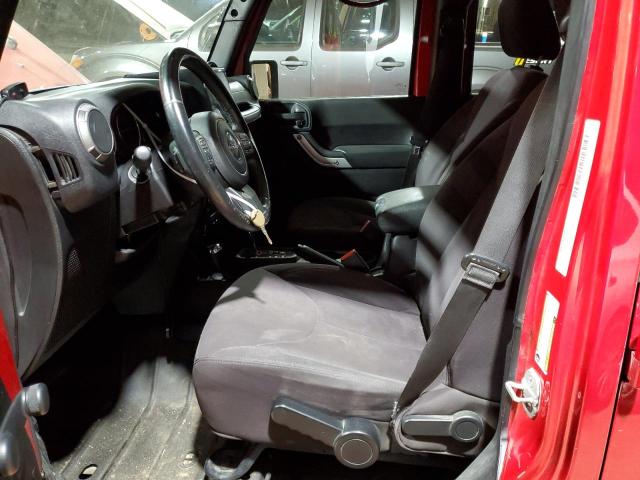 1C4BJWDG0EL157243 - 2014 JEEP WRANGLER U SPORT RED photo 7