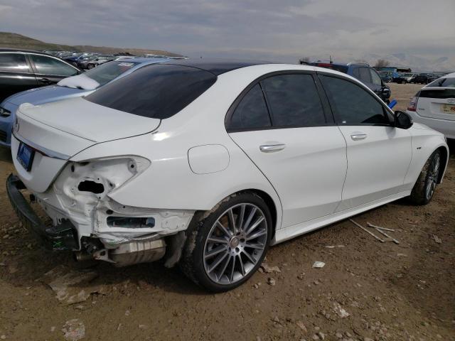 55SWF6EB8GU112027 - 2016 MERCEDES-BENZ C 450 4MATIC AMG WHITE photo 3