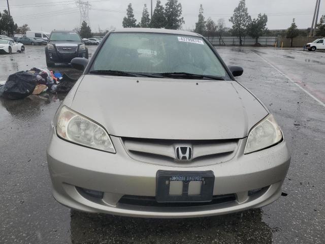 JHMES16515S003346 - 2005 HONDA CIVIC LX TAN photo 5