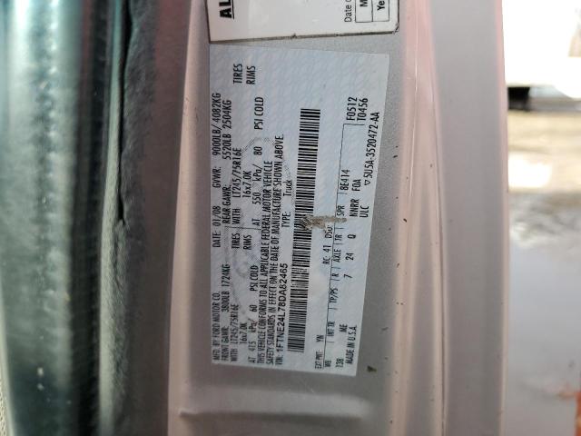 1FTNE24L78DA82465 - 2008 FORD ECONOLINE E250 VAN GRAY photo 12