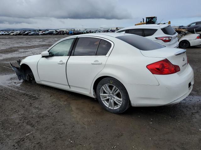 JN1DV6AP1CM810237 - 2012 INFINITI G25 BASE WHITE photo 2