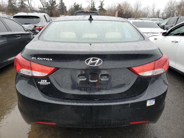 KMHDH4AE7DU497683 - 2013 HYUNDAI ELANTRA GLS BLACK photo 6