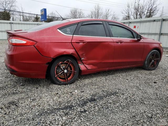 3FA6P0H71ER175121 - 2014 FORD FUSION SE RED photo 3