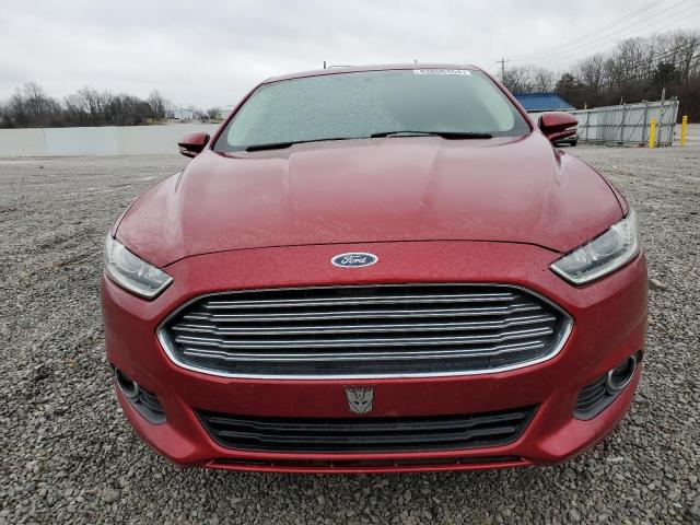 3FA6P0H71ER175121 - 2014 FORD FUSION SE RED photo 5