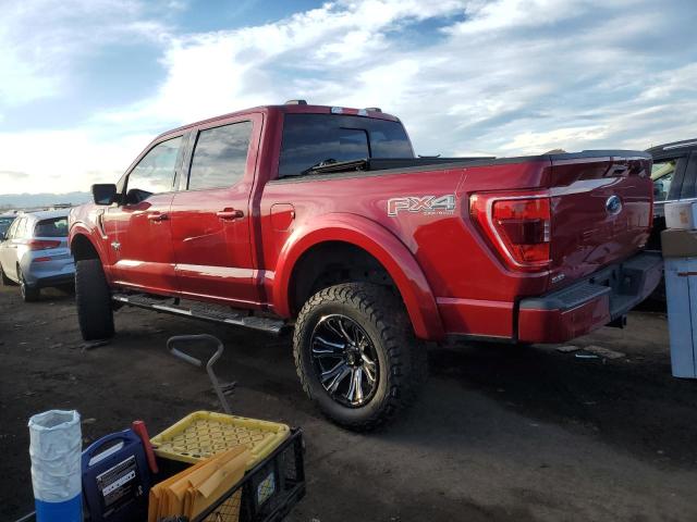 1FTFW1E89MKD70855 - 2021 FORD F150 SUPERCREW RED photo 2