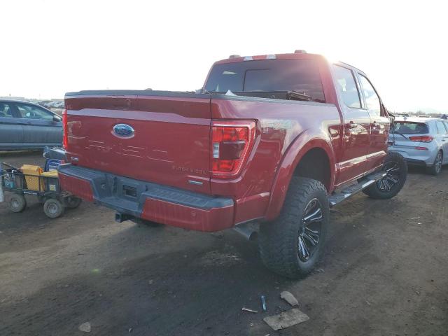 1FTFW1E89MKD70855 - 2021 FORD F150 SUPERCREW RED photo 3