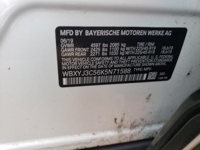 WBXYJ3C56K5N71588 - 2019 BMW X2 SDRIVE28I Ağ foto 12