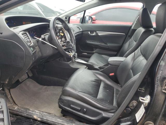 19XFB2F95EE255599 - 2014 HONDA CIVIC EXL შავი ფოტო 7