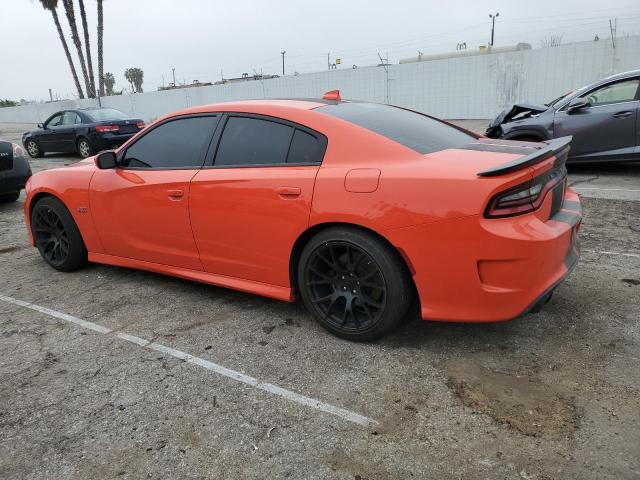 2C3CDXGJXKH681487 - 2019 DODGE CHARGER SCAT PACK ORANGE photo 2