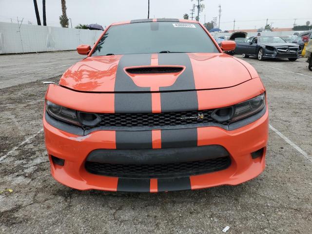 2C3CDXGJXKH681487 - 2019 DODGE CHARGER SCAT PACK ORANGE photo 5