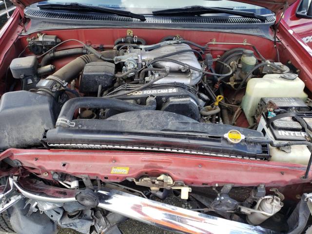 JT4UN22D3T0019029 - 1996 TOYOTA T100 DX XTRACAB BURGUNDY photo 11