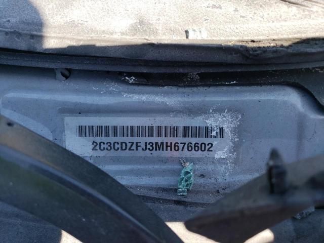 2C3CDZFJ3MH676602 - 2021 DODGE CHALLENGER R/T SCAT PACK GRAY photo 12