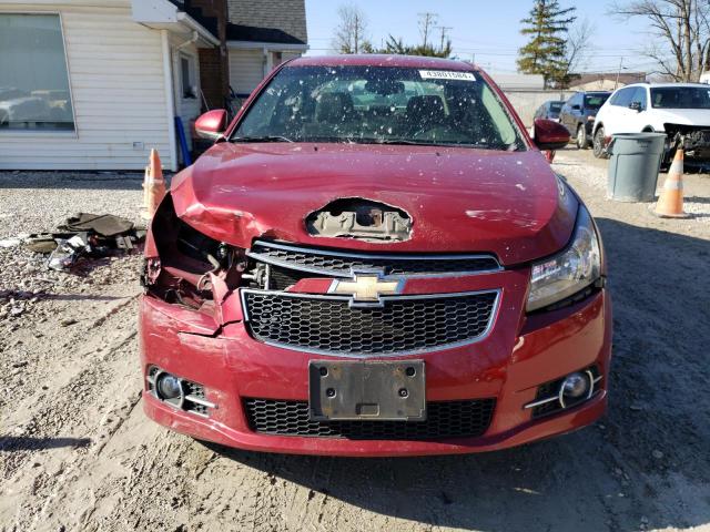 1G1PF5S94B7273998 - 2011 CHEVROLET CRUZE LT RED photo 5