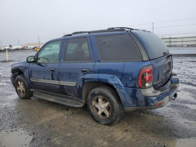 1GNDT13SX22377865 - 2002 CHEVROLET TRAILBLAZE BLUE photo 2