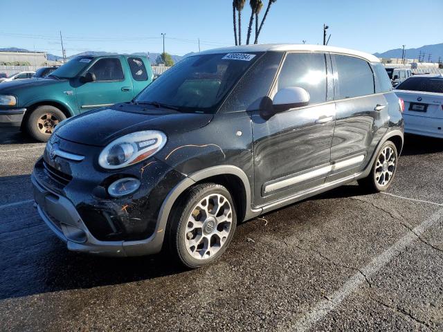 ZFBCFADHXEZ007786 - 2014 FIAT 500L TREKKING BLACK photo 1