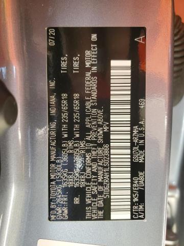 5TDGZRAH1LS023866 - 2020 TOYOTA HIGHLANDER XLE 银色 照片 13