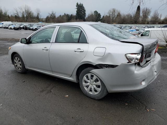 1NXBU4EE1AZ318837 - 2010 TOYOTA COROLLA BASE SILVER photo 2