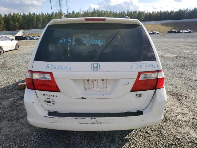 5FNRL38615B412705 - 2005 HONDA ODYSSEY EXL WHITE photo 6