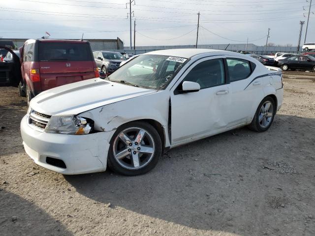 1C3CDZCB6CN287052 - 2012 DODGE AVENGER SXT WHITE photo 1