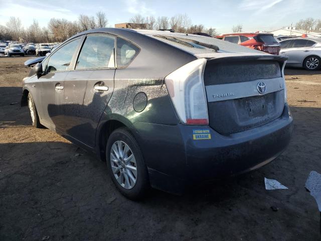 JTDKN3DP9C3005445 - 2012 TOYOTA PRIUS PLUG GRAY photo 2