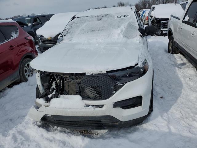 1FM5K8AB7MGA07616 - 2021 FORD EXPLORER POLICE INTERCEPTOR Білий фото 5