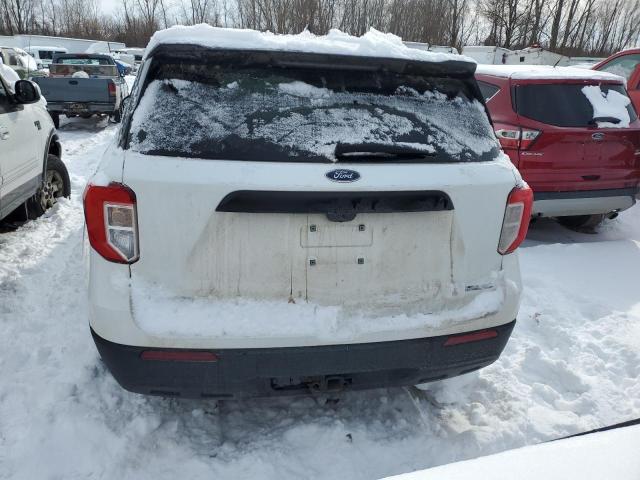 1FM5K8AB7MGA07616 - 2021 FORD EXPLORER POLICE INTERCEPTOR Білий фото 6