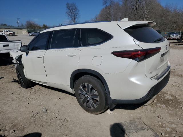 5TDGZRBH4LS002119 - 2020 TOYOTA HIGHLANDER XLE WHITE photo 2