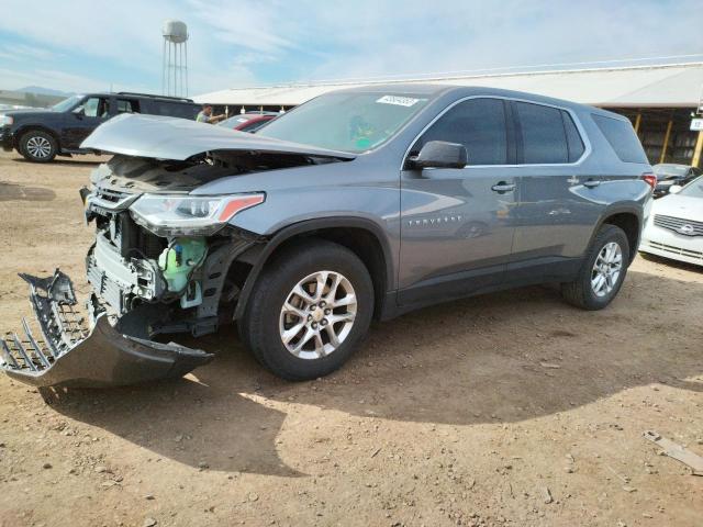 1GNERFKW0KJ182612 - 2019 CHEVROLET TRAVERSE LS GRAY photo 1