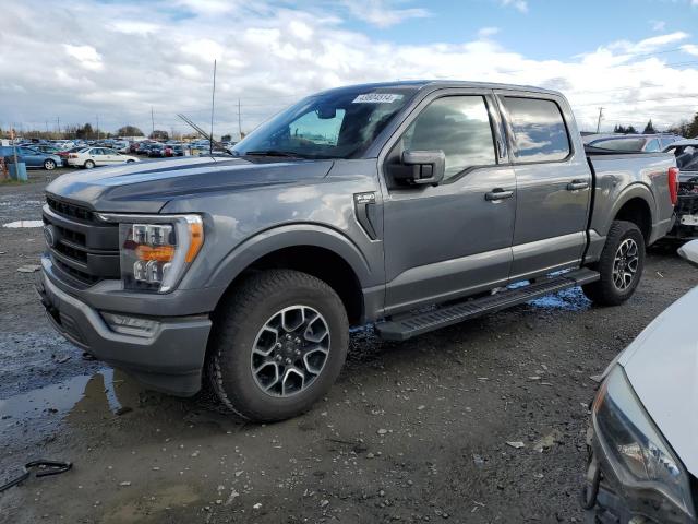 1FTFW1E86NFC37822 - 2022 FORD F150 SUPERCREW GRAY photo 1