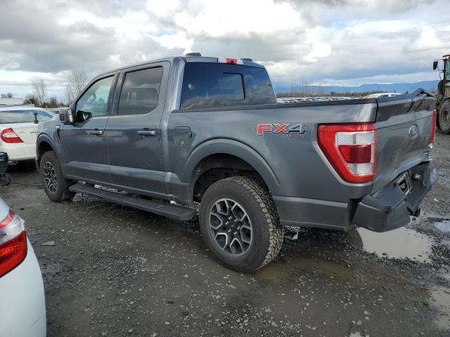 1FTFW1E86NFC37822 - 2022 FORD F150 SUPERCREW GRAY photo 2