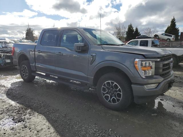 1FTFW1E86NFC37822 - 2022 FORD F150 SUPERCREW GRAY photo 4